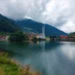 Uzungöl Lake surrounded with Mountains